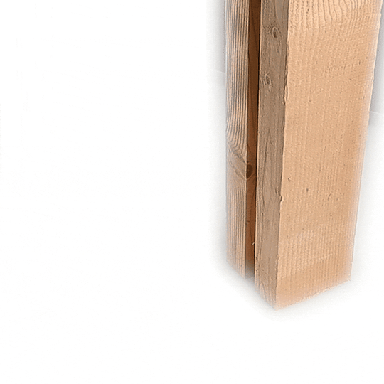 Sleufpaal Midden 150x150mm - Douglas Palen