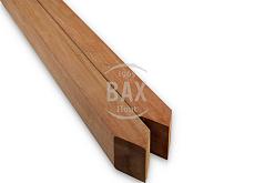 Hardhouten paal 65x65mm