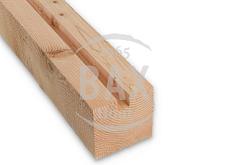 Douglas sleufpaal 150x150mm (begin/eind)